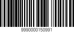 Código de barras (EAN, GTIN, SKU, ISBN): '9990000150991'