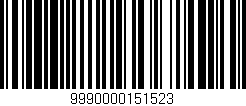 Código de barras (EAN, GTIN, SKU, ISBN): '9990000151523'