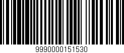 Código de barras (EAN, GTIN, SKU, ISBN): '9990000151530'