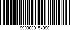 Código de barras (EAN, GTIN, SKU, ISBN): '9990000154890'