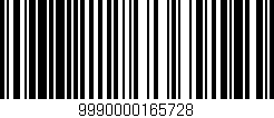 Código de barras (EAN, GTIN, SKU, ISBN): '9990000165728'