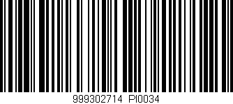 Código de barras (EAN, GTIN, SKU, ISBN): '999302714|PI0034'
