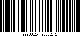 Código de barras (EAN, GTIN, SKU, ISBN): '999308254|93330212'
