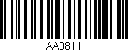 Código de barras (EAN, GTIN, SKU, ISBN): 'AA0811'
