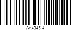 Código de barras (EAN, GTIN, SKU, ISBN): 'AA4045-4'