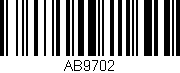 Código de barras (EAN, GTIN, SKU, ISBN): 'AB9702'