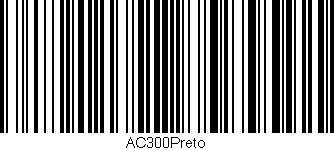 Código de barras (EAN, GTIN, SKU, ISBN): 'AC300Preto'