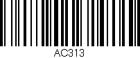 Código de barras (EAN, GTIN, SKU, ISBN): 'AC313'