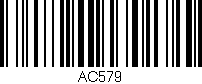 Código de barras (EAN, GTIN, SKU, ISBN): 'AC579'