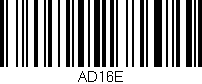 Código de barras (EAN, GTIN, SKU, ISBN): 'AD16E'