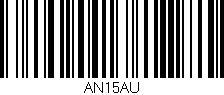Código de barras (EAN, GTIN, SKU, ISBN): 'AN15AU'