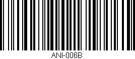Código de barras (EAN, GTIN, SKU, ISBN): 'ANI-006B'