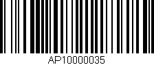Código de barras (EAN, GTIN, SKU, ISBN): 'AP10000035'