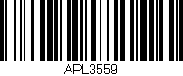 Código de barras (EAN, GTIN, SKU, ISBN): 'APL3559'