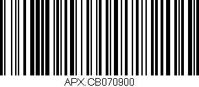 Código de barras (EAN, GTIN, SKU, ISBN): 'APX.CB070900'