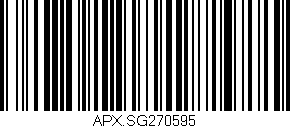 Código de barras (EAN, GTIN, SKU, ISBN): 'APX.SG270595'