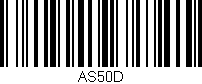 Código de barras (EAN, GTIN, SKU, ISBN): 'AS50D'