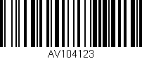 Código de barras (EAN, GTIN, SKU, ISBN): 'AV104123'
