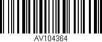 Código de barras (EAN, GTIN, SKU, ISBN): 'AV104364'
