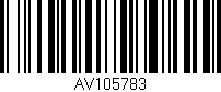 Código de barras (EAN, GTIN, SKU, ISBN): 'AV105783'
