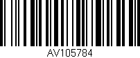 Código de barras (EAN, GTIN, SKU, ISBN): 'AV105784'