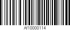Código de barras (EAN, GTIN, SKU, ISBN): 'Af10000114'