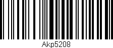 Código de barras (EAN, GTIN, SKU, ISBN): 'Akp5208'
