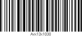Código de barras (EAN, GTIN, SKU, ISBN): 'Avx13x1030'
