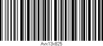 Código de barras (EAN, GTIN, SKU, ISBN): 'Avx13x825'
