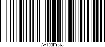 Código de barras (EAN, GTIN, SKU, ISBN): 'Ax100Preto'