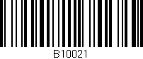 Código de barras (EAN, GTIN, SKU, ISBN): 'B10021'