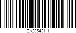 Código de barras (EAN, GTIN, SKU, ISBN): 'BA205431-1'