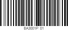 Código de barras (EAN, GTIN, SKU, ISBN): 'BA3001P/01'