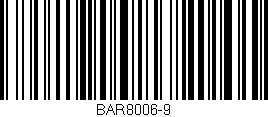 Código de barras (EAN, GTIN, SKU, ISBN): 'BAR8006-9'