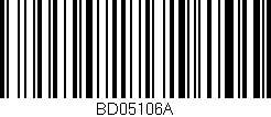 Código de barras (EAN, GTIN, SKU, ISBN): 'BD05106A'