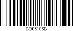 Código de barras (EAN, GTIN, SKU, ISBN): 'BD05106B'