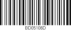 Código de barras (EAN, GTIN, SKU, ISBN): 'BD05106D'
