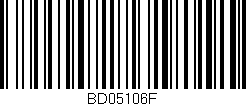 Código de barras (EAN, GTIN, SKU, ISBN): 'BD05106F'
