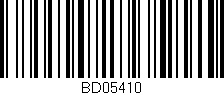 Código de barras (EAN, GTIN, SKU, ISBN): 'BD05410'