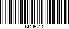 Código de barras (EAN, GTIN, SKU, ISBN): 'BD05411'