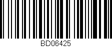 Código de barras (EAN, GTIN, SKU, ISBN): 'BD06425'