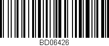 Código de barras (EAN, GTIN, SKU, ISBN): 'BD06426'
