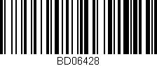 Código de barras (EAN, GTIN, SKU, ISBN): 'BD06428'