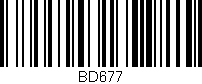 Código de barras (EAN, GTIN, SKU, ISBN): 'BD677'