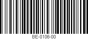 Código de barras (EAN, GTIN, SKU, ISBN): 'BE-0106-00'