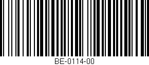 Código de barras (EAN, GTIN, SKU, ISBN): 'BE-0114-00'