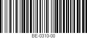 Código de barras (EAN, GTIN, SKU, ISBN): 'BE-0310-00'