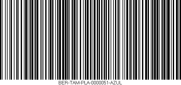 Código de barras (EAN, GTIN, SKU, ISBN): 'BER-TAM-PLA-0000051-AZUL'