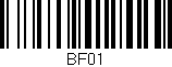 Código de barras (EAN, GTIN, SKU, ISBN): 'BF01'