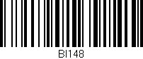 Código de barras (EAN, GTIN, SKU, ISBN): 'BI148'